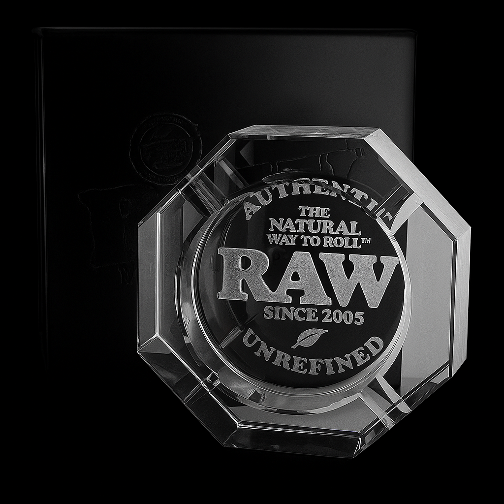 Raw Lead Free Crystal Glass Ashtray