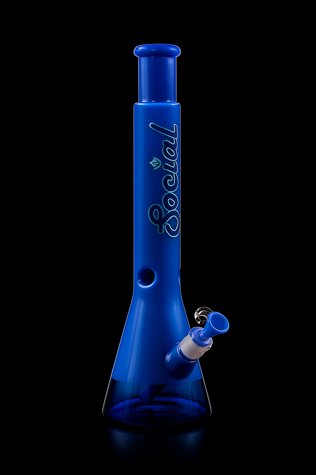Social MARSHMELLOW Slyme Dual Colored Beaker Waterpipe