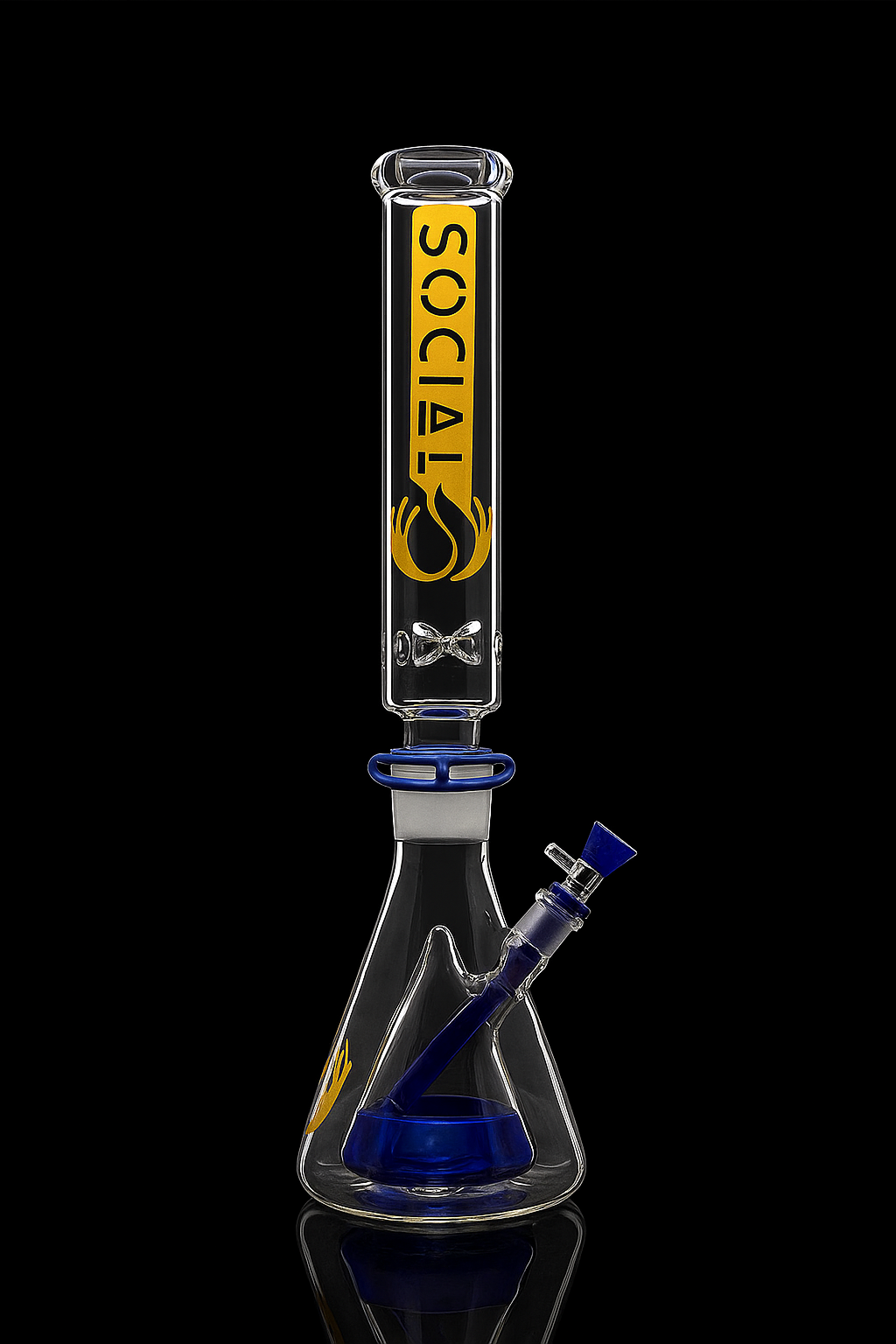 Social HADES with Cone Perc 2 Joint Beaker Waterpipe