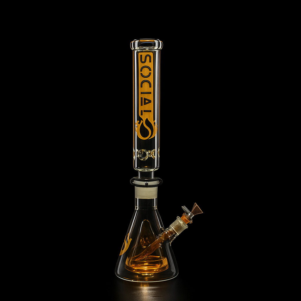 Social HADES with Cone Perc 2 Joint Beaker Waterpipe