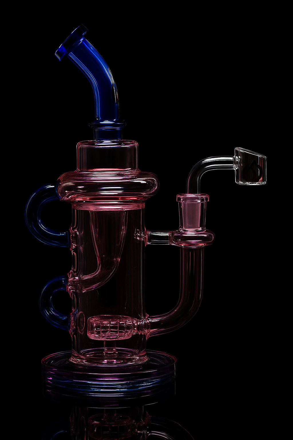 Social NECRONOMICON Dual Poly Recycler Rig Waterpipe (A7-12) | 10 inch