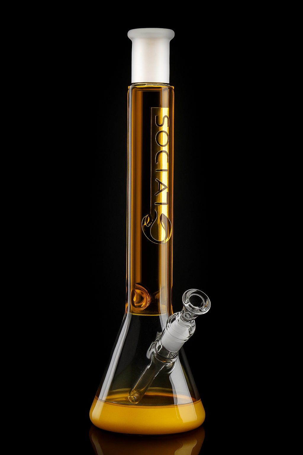 Social ATALANTA Colored Tube Beaker Waterpipe| Assorted Colors